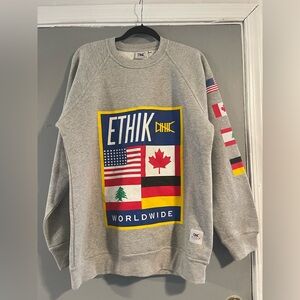 ETHIK Worldwide Graphic‎ Fleece Pullover L